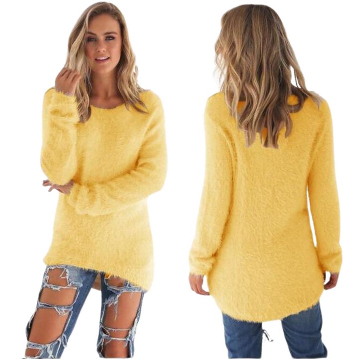Casual Ladies Sweater - Ella-Yellow-S-Nora Luxe