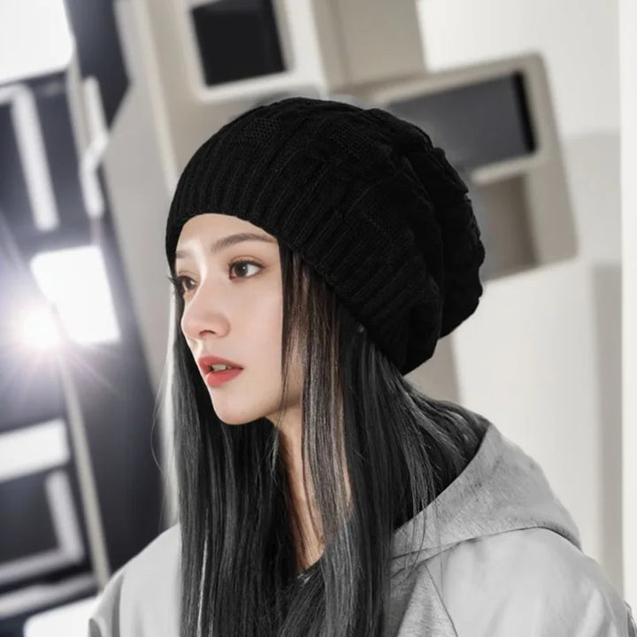 Casual Ladies Winter Beanie - Nina-Black-Nora Luxe