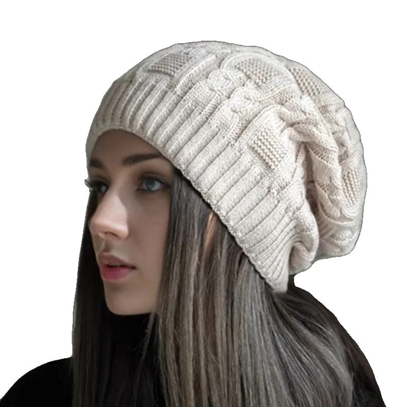 Casual Ladies Winter Beanie - Nina-White-Nora Luxe