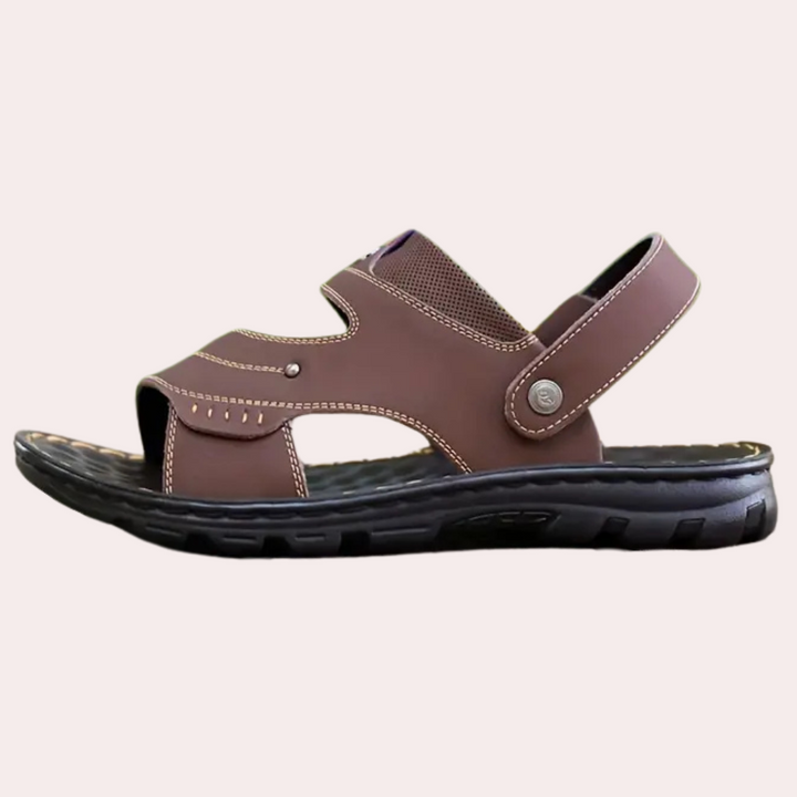Casual Learning Sandals for Men - Leon-Black-6.5-Nora Luxe
