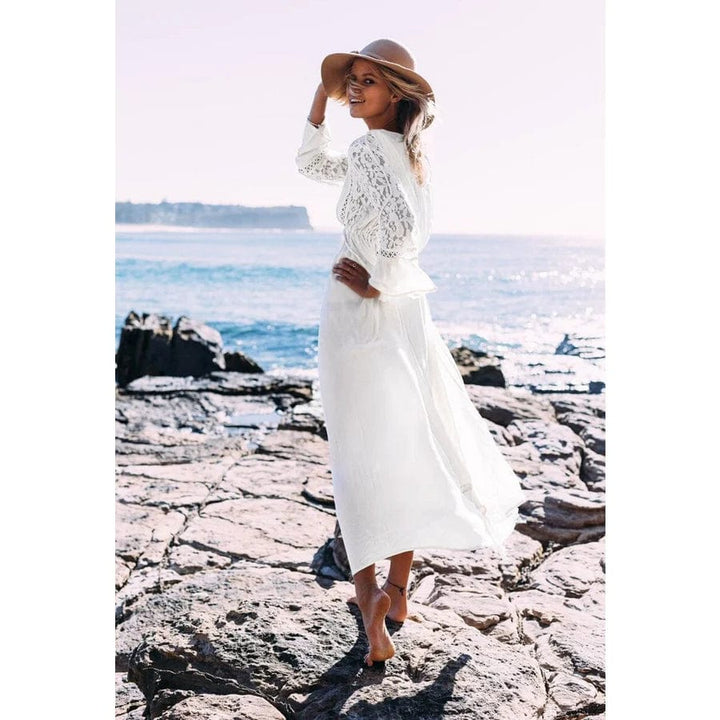 Casual Maxi Dress - Evelyn-One-size-Nora Luxe