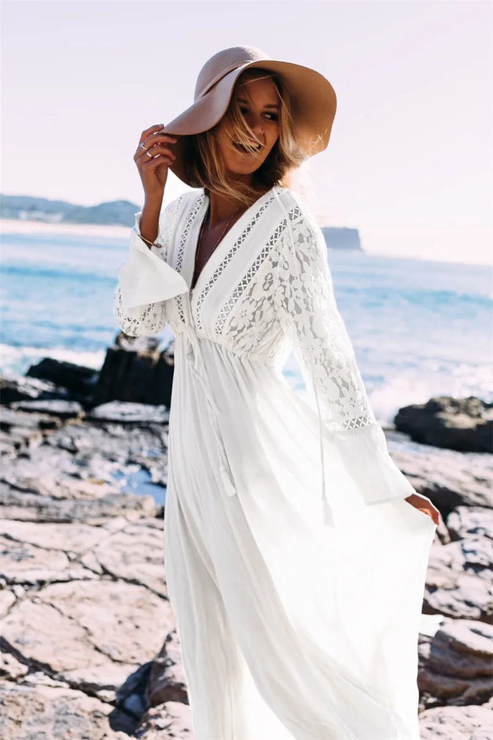 Casual Maxi Dress - Evelyn-One-size-Nora Luxe