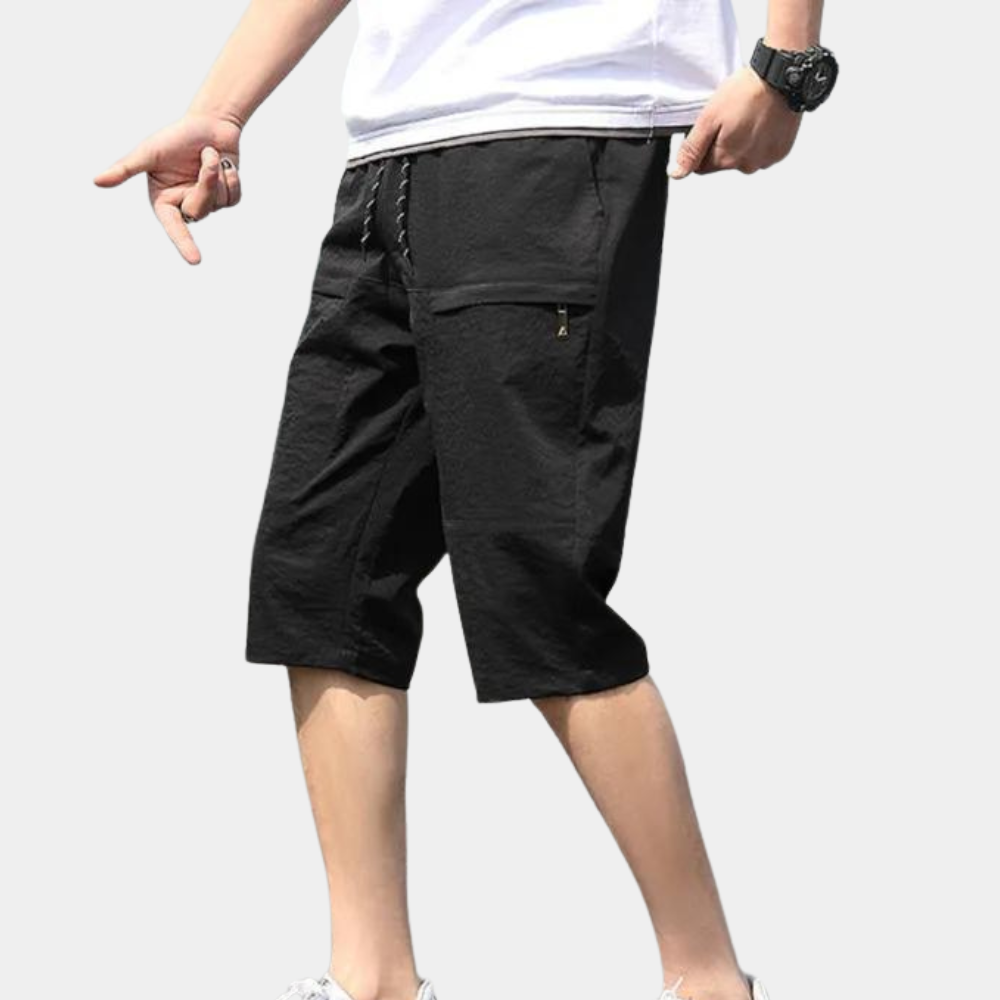 Casual Men's Cargo Shorts – Milan-Black-S-State of Style