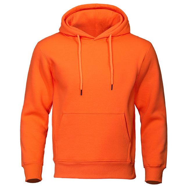 Casual Men's Hoodie - ChillCore-Orange-M-Nora Luxe
