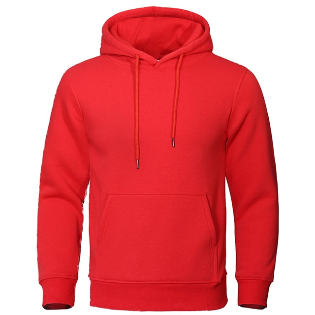 Casual Men's Hoodie - ChillCore-Red-M-Nora Luxe