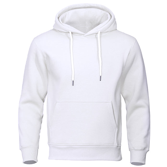 Casual Men's Hoodie - ChillCore-White-M-Nora Luxe