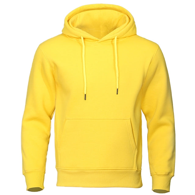 Casual Men's Hoodie - ChillCore-Yellow-M-Nora Luxe