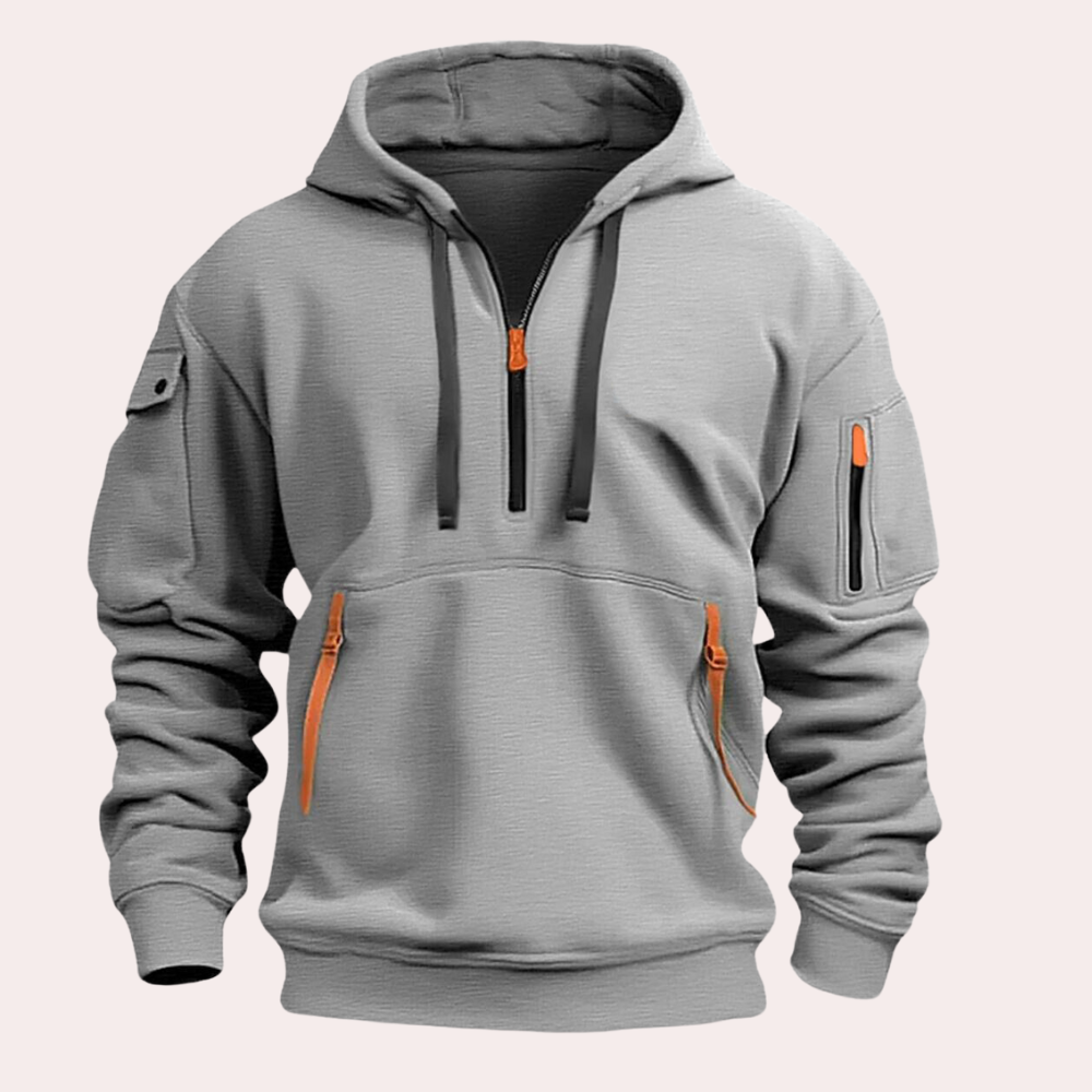 Casual Men's Hoodie - Théo-Gray-S-Nora Luxe
