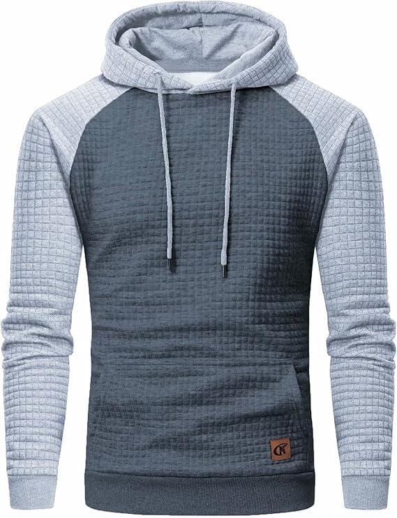 Casual Men's Hoodie - Timo-Gray Light Gray-S-Nora Luxe