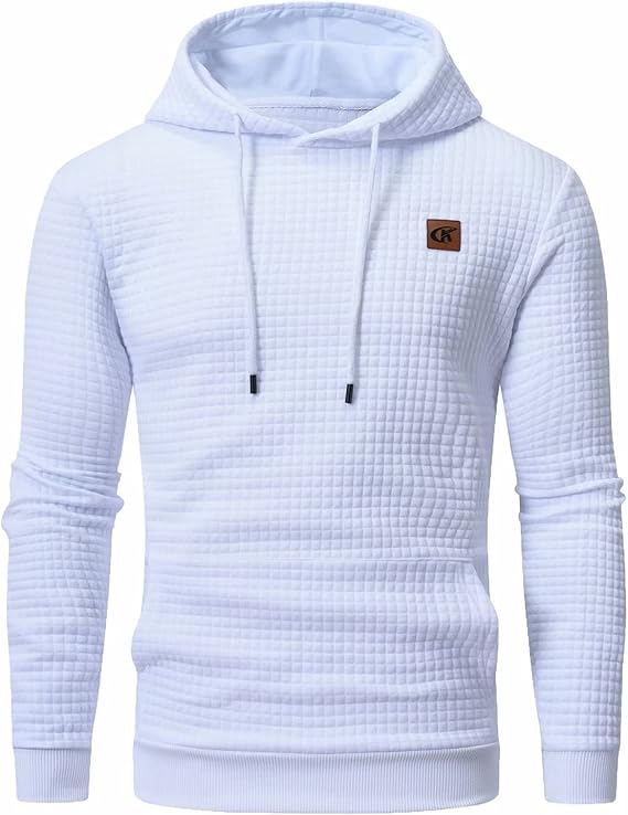 Casual Men's Hoodie - Timo-White-S-Nora Luxe