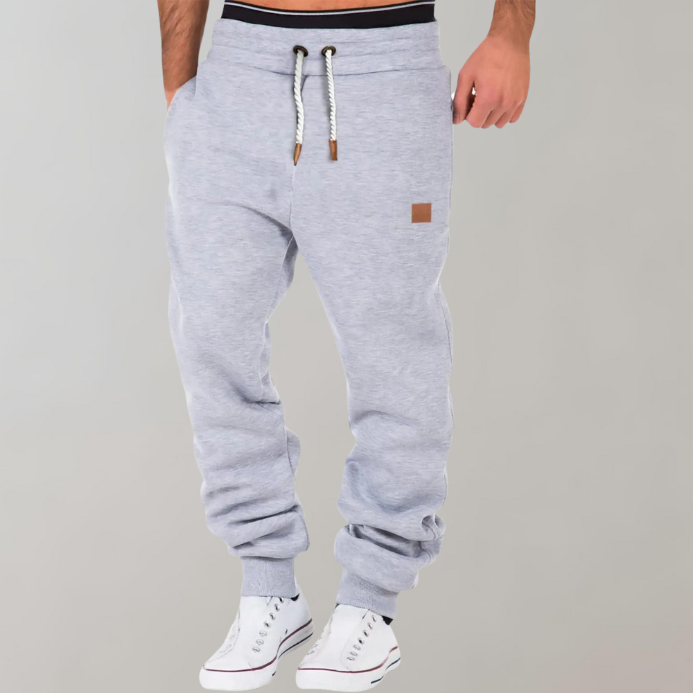 Casual Men's Jogging Trousers - Axel-Gray-S-Nora Luxe
