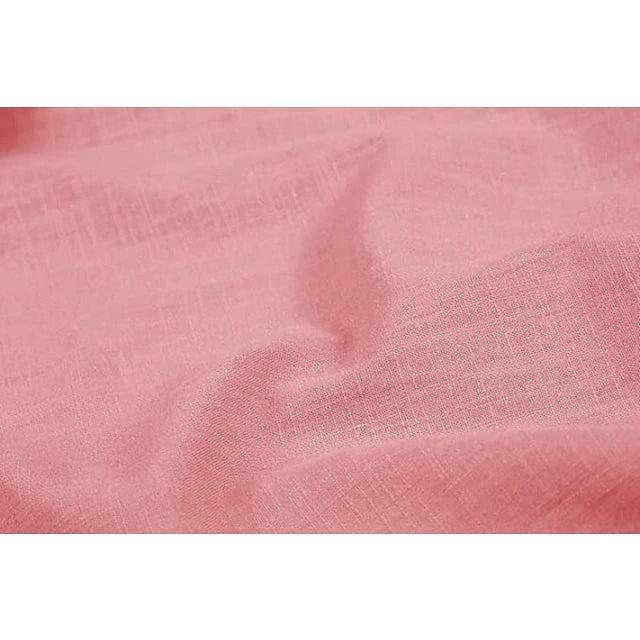 Casual men's linen shirt with long sleeves – Milan-Pink-S-Nora Luxe
