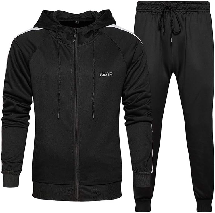 Casual Men's Tracksuit - Noah-Black 2-S-Nora Luxe