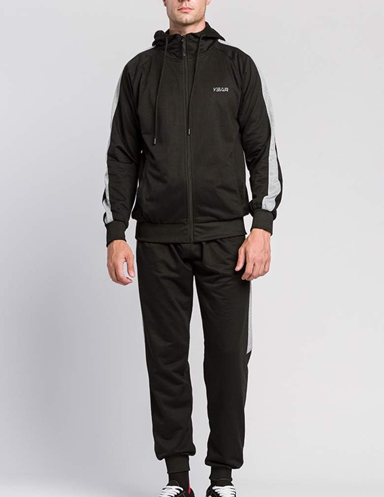 Casual Men's Tracksuit - Noah-Black-S-Nora Luxe
