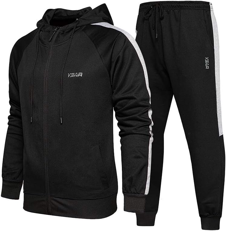 Casual Men's Tracksuit - Noah-Black-S-Nora Luxe
