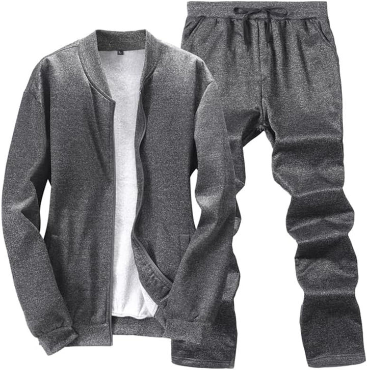 Casual Men's Tracksuit - Noah-Dark Gray-S-Nora Luxe
