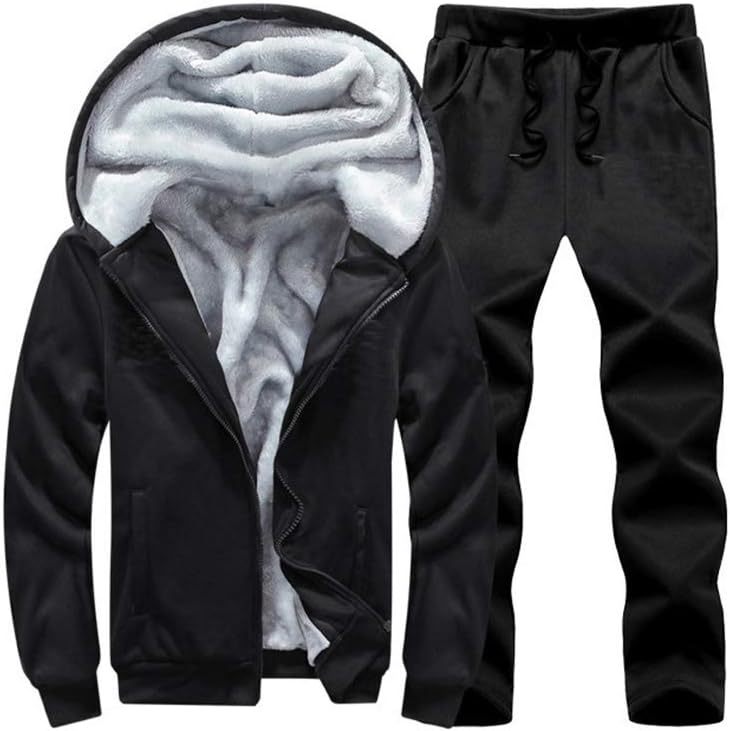 Casual Men's Tracksuit - Noah-Thick Black-S-Nora Luxe