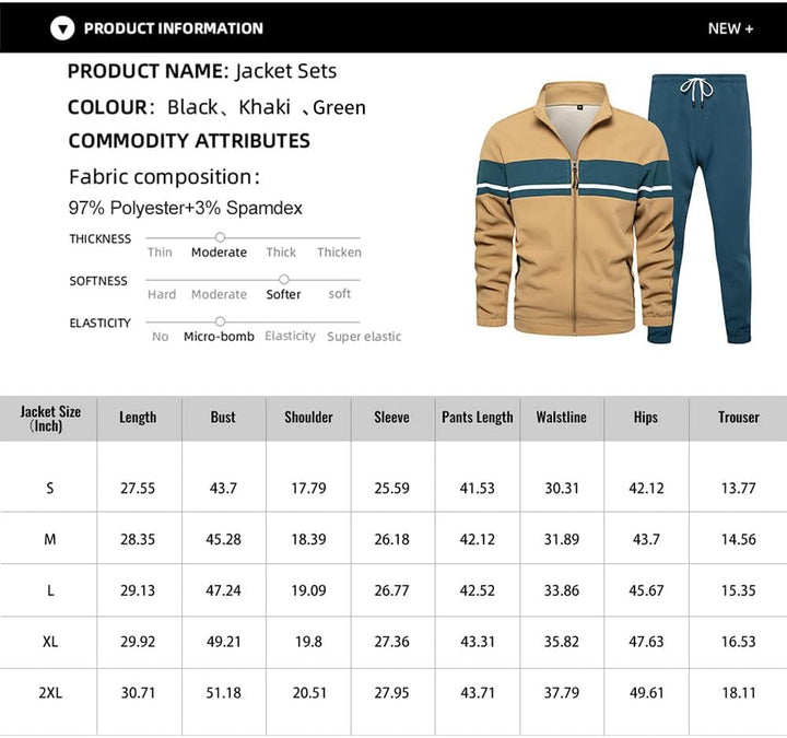 Casual Men's Tracksuit - Ryan-Black-S-Nora Luxe