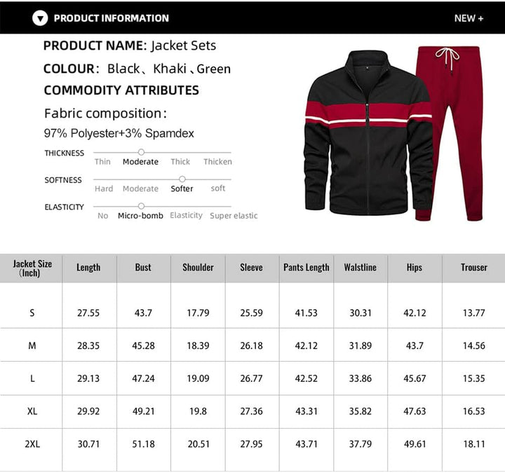 Casual Men's Tracksuit - Ryan-Black-S-Nora Luxe