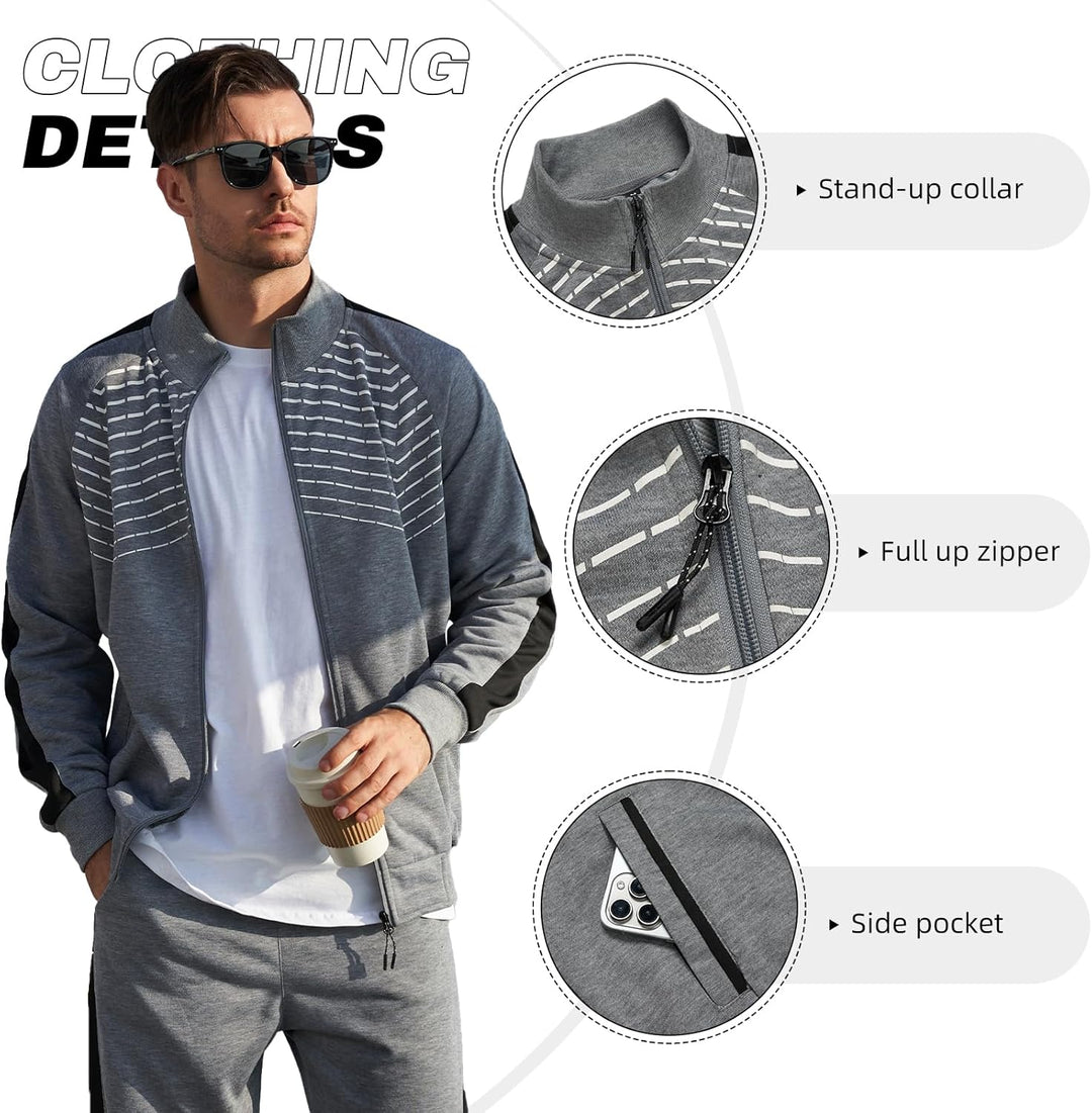 Casual Men's Tracksuit - Ryan-Black-S-Nora Luxe