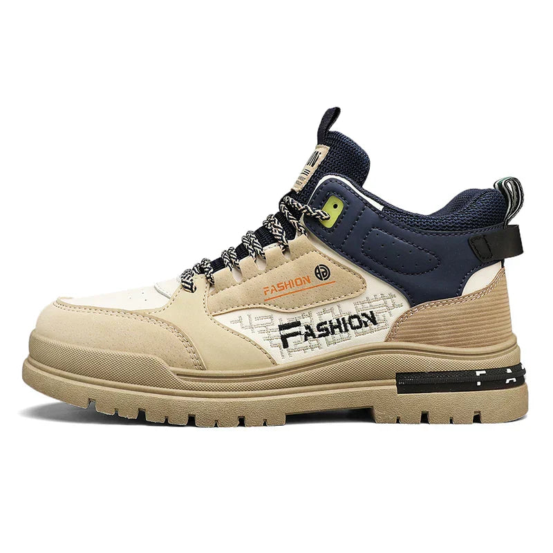 Casual Men's Walking Shoes – Nico-Brown Blue-6.5-Nora Luxe