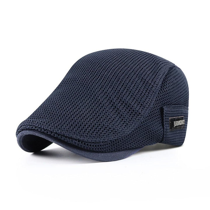 Casual Mesh Beret for Men - AirFlow-Dark blue-Nora Luxe