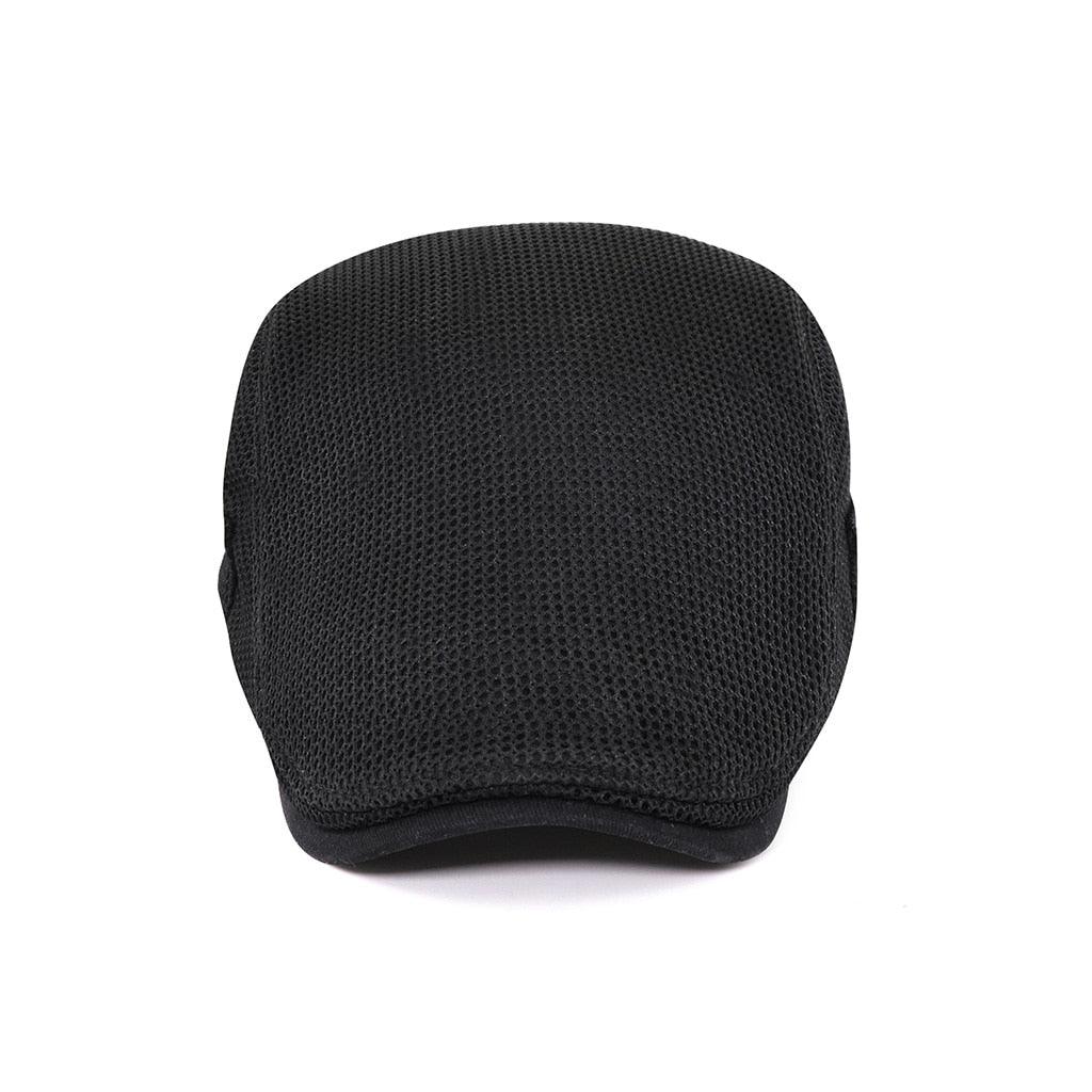 Casual Mesh Beret for Men - AirFlow-White-Nora Luxe