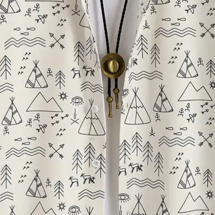 Casual Shirt with Print for Men - Emilio-S-Nora Luxe