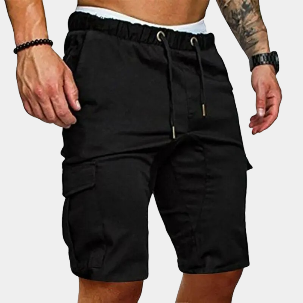 Casual Shorts for Men - Lars-Black-36-Nora Luxe