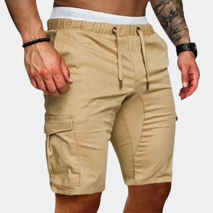 Casual Shorts for Men - Lars-Khaki-36-Nora Luxe