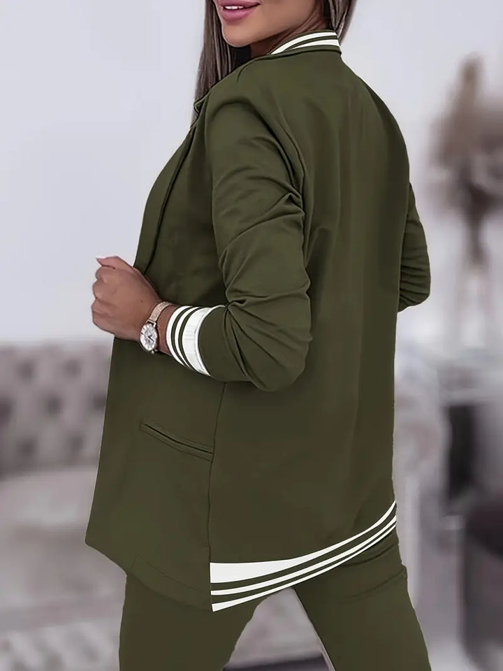 Casual Streetwear Striped Set - Sophie-Pink-M-Nora Luxe