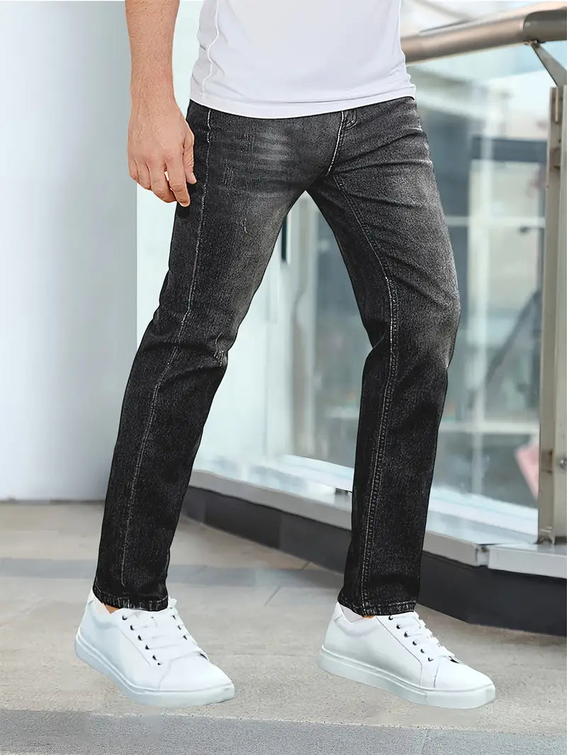 Casual Stylish Men's Jeans - Liam-Black-XS-Nora Luxe