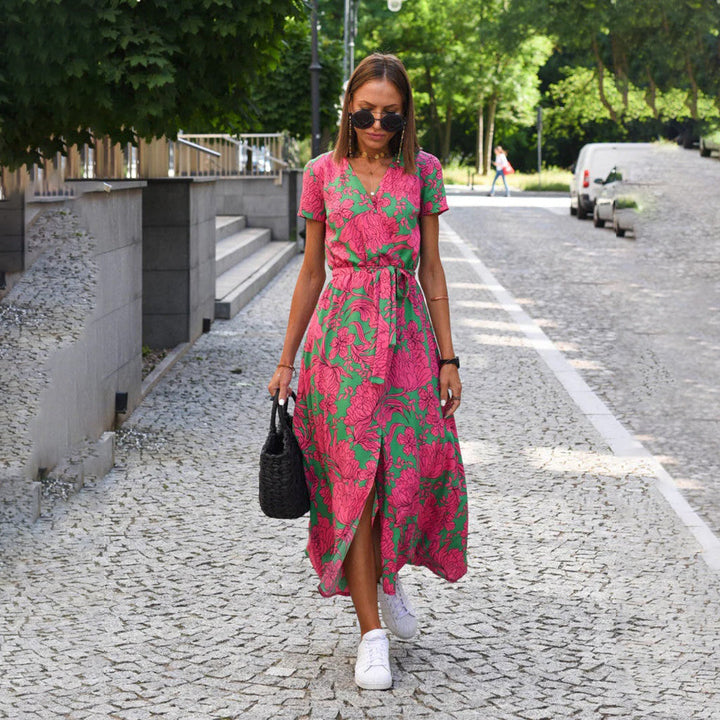 Casual Summer Dress - Luna-Pink-S-Nora Luxe