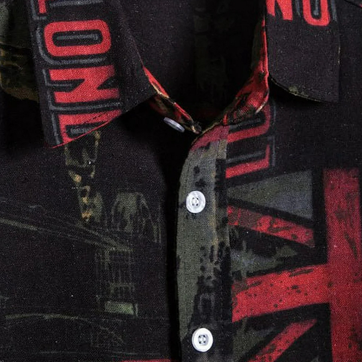 Casual Summer Shirt for Men - Dante-Black-S-Nora Luxe