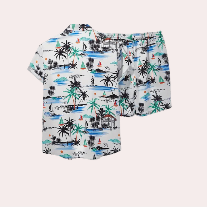 Casual summer two-piece for men – Breathable & Comfortable – Jonas-S-Nora Luxe