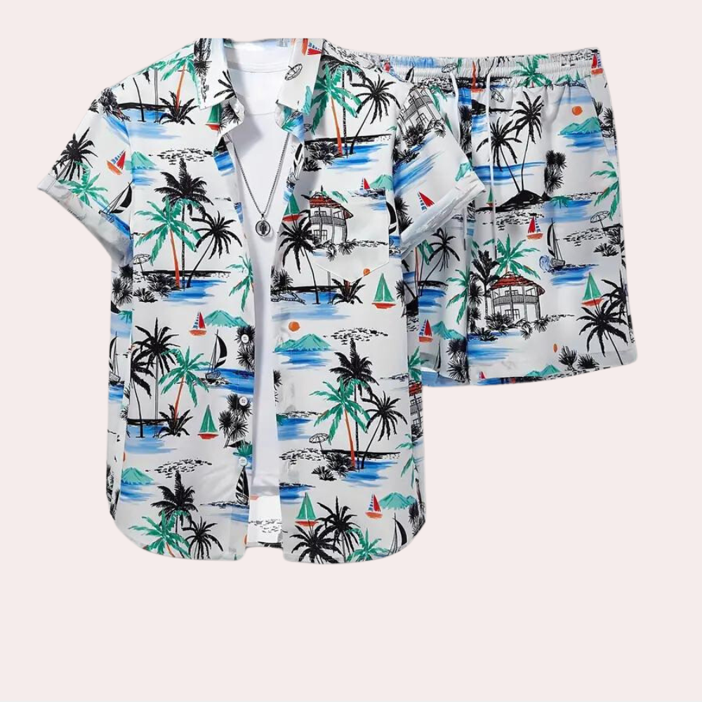 Casual summer two-piece for men – Breathable & Comfortable – Jonas-S-Nora Luxe