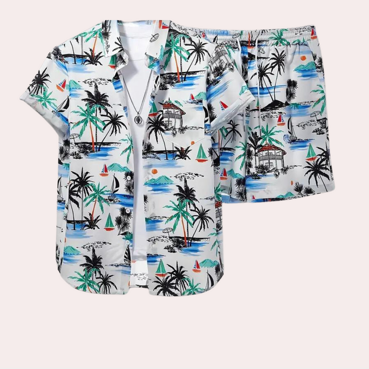 Casual summer two-piece for men – Breathable & Comfortable – Jonas-S-Nora Luxe