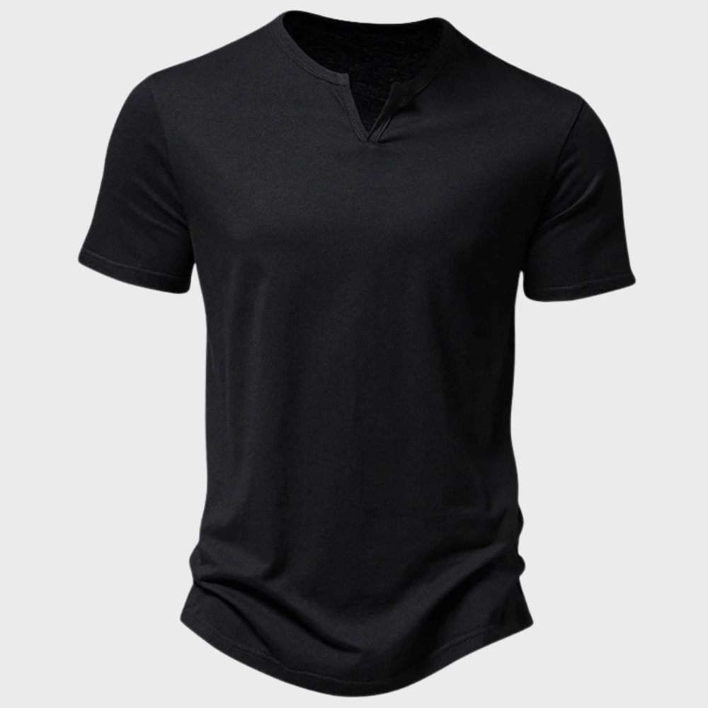 Casual T-shirt for Men - Jasper-Black-S-Nora Luxe