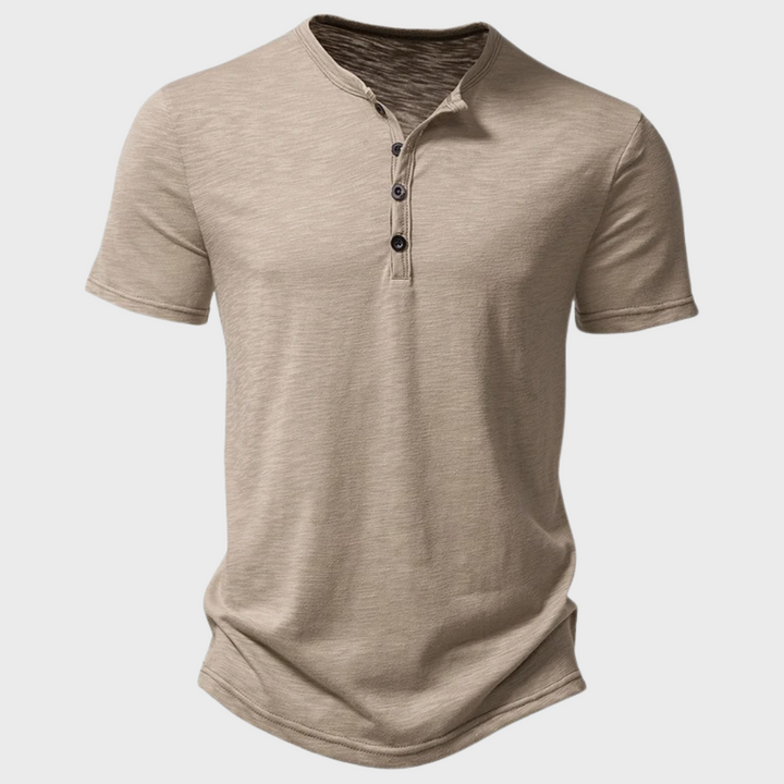 Casual T-shirt for Men - Jasper-Khaki-S-Nora Luxe