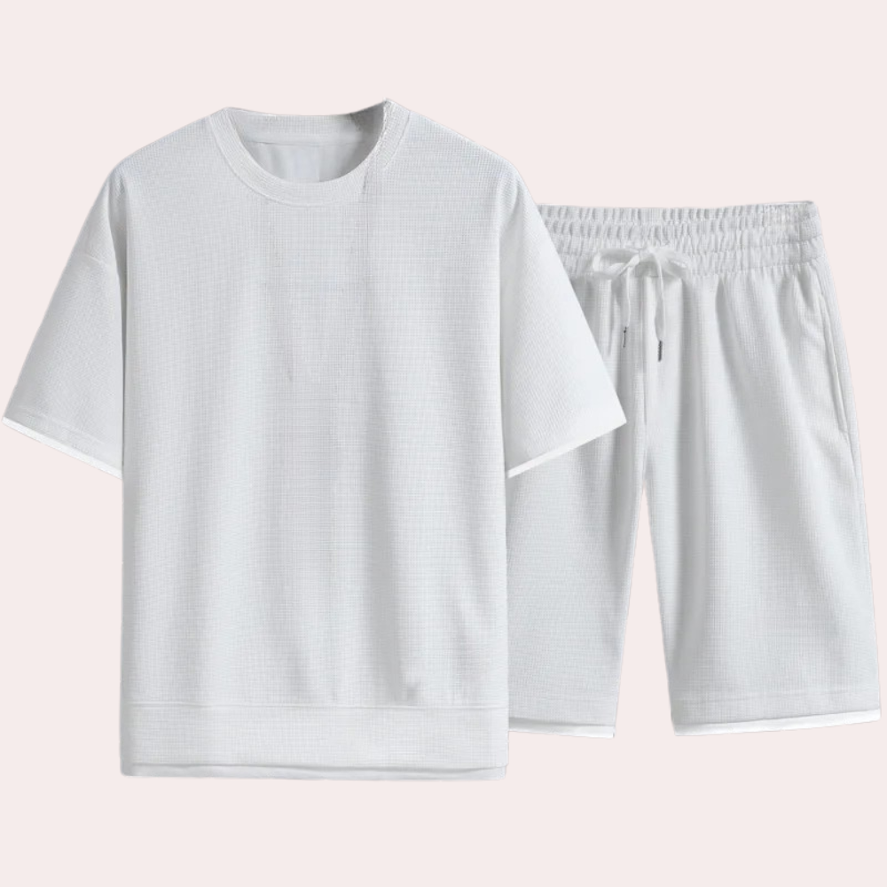 Casual Two-Piece Summer Set for Men - Jules-White-S-Nora Luxe
