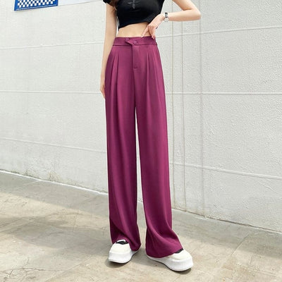 Casual Versatile Ladies' Trousers - Lunessa-Fuchsia-XS-The Livary