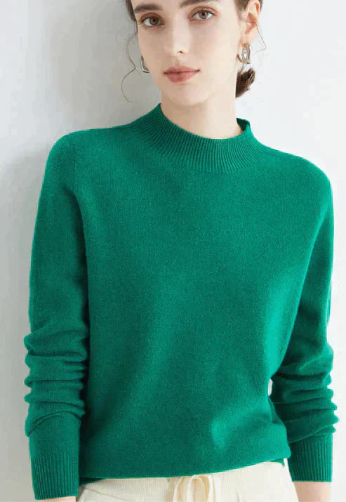 Casual Women's Sweater - Livia-Green-M-Nora Luxe