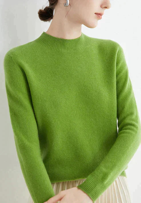 Casual Women's Sweater - Livia-Green-M-Nora Luxe