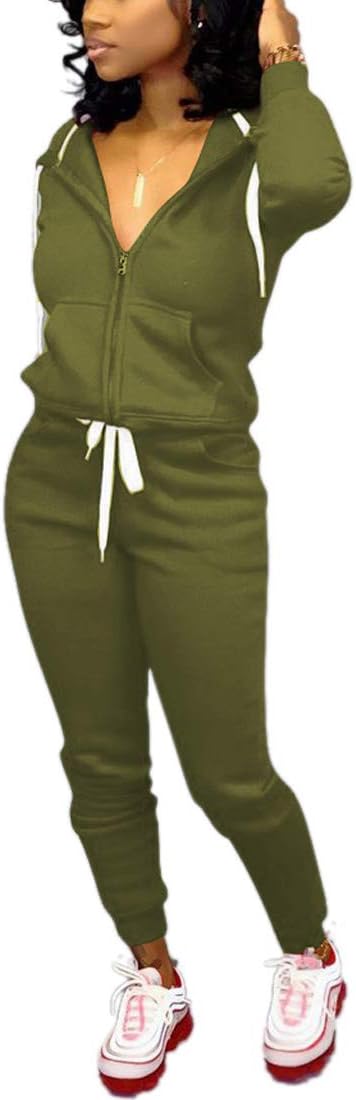 Casual Women's Tracksuit - Mia-Olive green-S-Nora Luxe