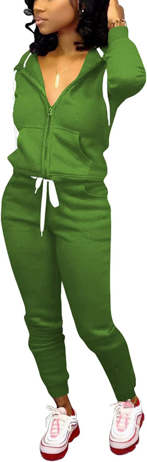 Casual Women's Tracksuit - Mia-Olive green-S-Nora Luxe