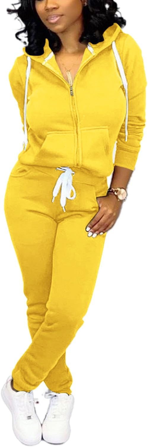 Casual Women's Tracksuit - Mia-Yellow-S-Nora Luxe