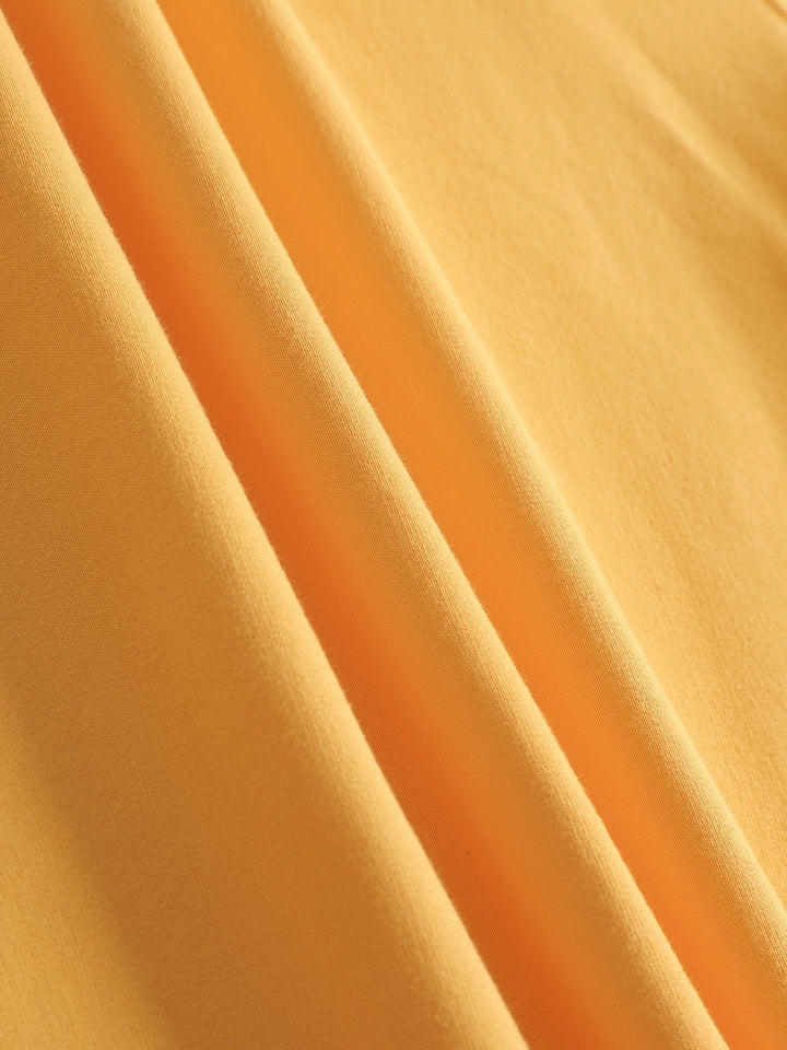 Casual Yellow Sweatshirt with Humorous Graphic Print - Elara-S-Nora Luxe