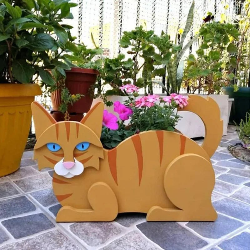 Cat-Shaped DIY Planter - KittyKraft-Ginger bruise-Nora Luxe