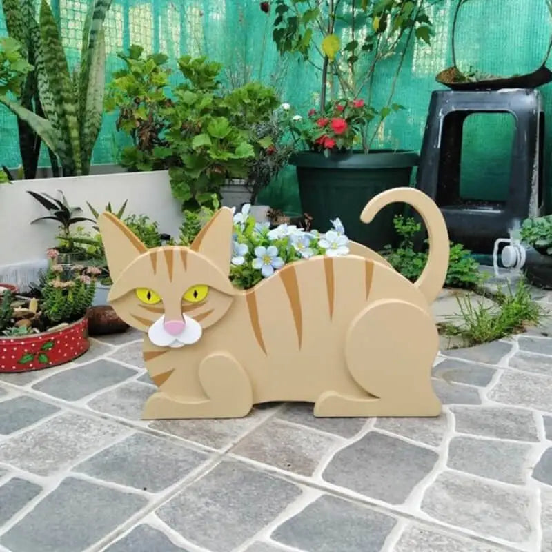 Cat-Shaped DIY Planter - KittyKraft-Ginger-Nora Luxe