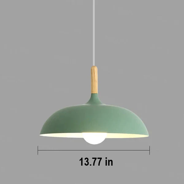 Ceiling lamp in Scandinavian Oak - ScandiLuxe-Black-Warm White-Ø 13.78 in × H 9.06 in-Nora Luxe